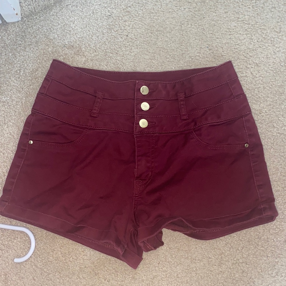 high waisted jean shorts